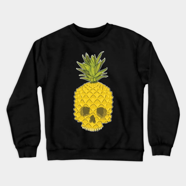 Pineapple Skull Crewneck Sweatshirt by SamPage